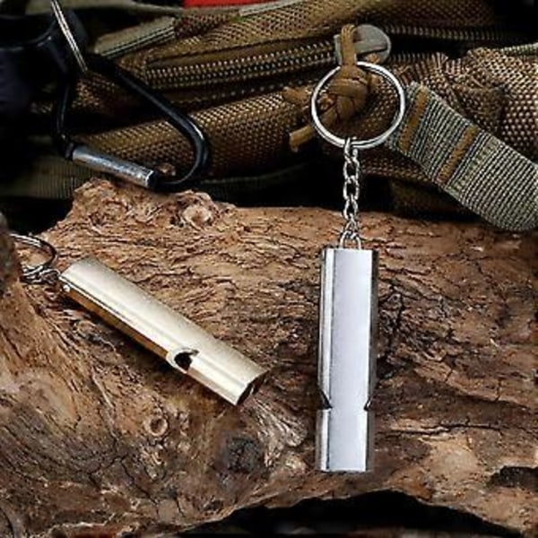 Metallinen selviytymispilli, 2 kpl Superkova 120db hätäpilli alumiinipilli (4-d-w)