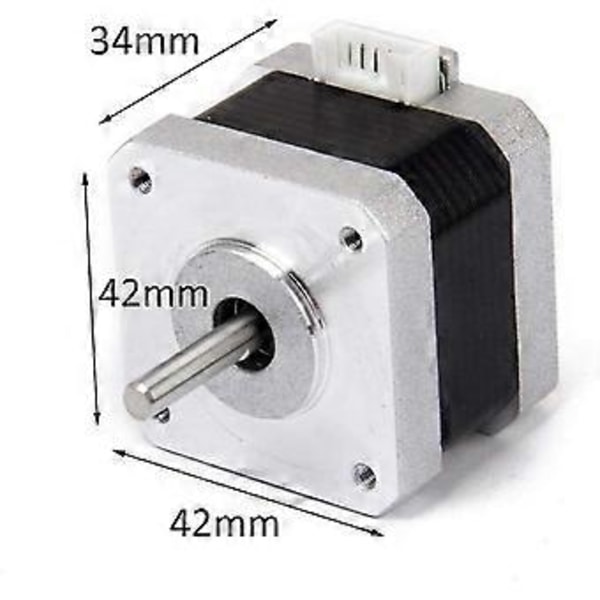 Printer Stepper Motor 17 3D Printer Tofaset 4-leder Steppermotor Til 1,8 grader 17hd34008-22b Medium Lavspændingsudstyr Printer 1 stk.)