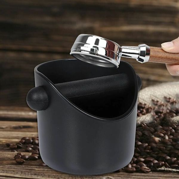 Kaffegrutbeholder, kaffegrutbeholder, kaffegrutbeholder, avfallsbeholder for kaffegrut, avfallsbeholder for pulver, brun kaffeboks