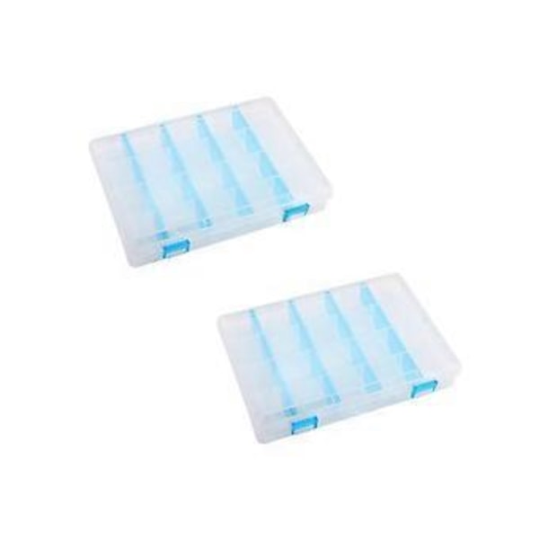 Grejkasse Snackle Box Container Perle Organizer Rum Organizer Boks Opbevaringsboks Med Blå Div