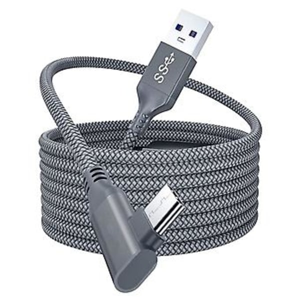 5m Charr Kabel För Oculus Quest 2 Et Usb 3.0 Typ C Dataöverföring Typ-c Till Usb-a