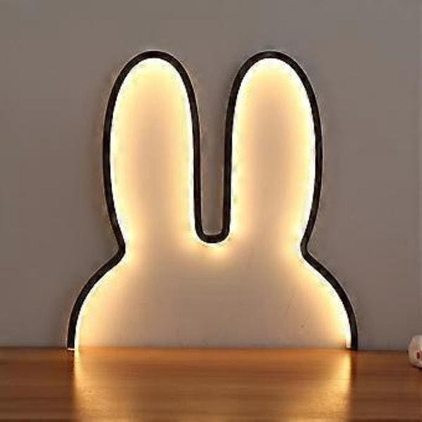 Huoneen koristeelliset valot teini-ikäisille, pääsiäislahjat, lämmin valo pääsiäistunnelma neonvalot, LED-pupunvalot, USB-liitettävät seinävalaisimet