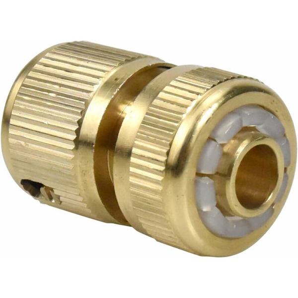 2 stk. Slangeende Hurtigkoblinger Fittings 1/2 Slange Rør Messing Have Slange Kobling Hurtigkobling Dele Hardware til Havevandingsslange Pip