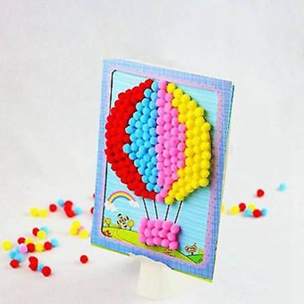 500 st 10mm Mjuka Runda Fluffiga Pomponer Blandade Färger DIY Dekoration Hantverkstillverkning Och Hobbytillbehör