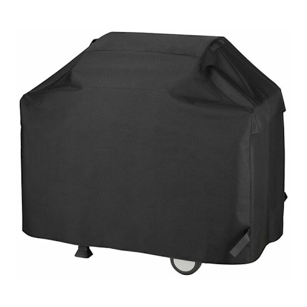 BBQ Cover, Heavy Duty 210D Oxford Cloth Cover Gas BBQ Grill Cover Windproof/UVproof/Waterproof/Moistureproof/Dustproof 147x61x117cm Black