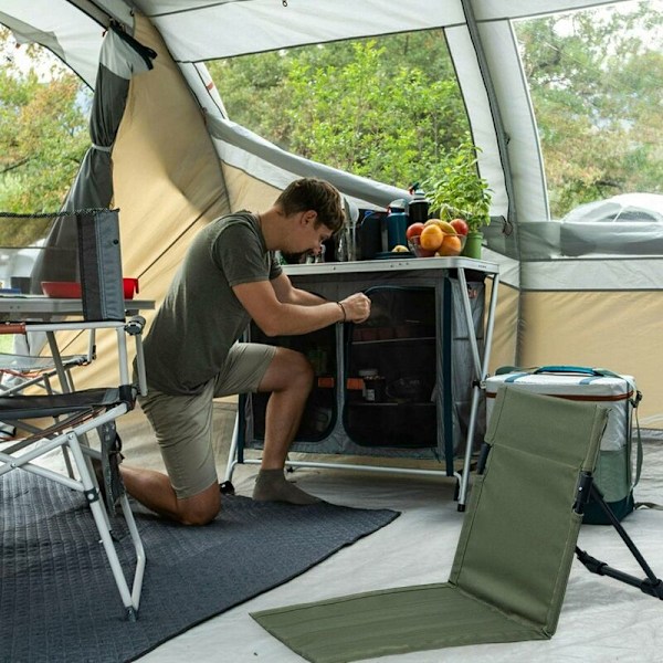 Fällbar strandstol, utomhus fällbar strandstol, resestol, stöd kudde strand solstol ryggstöd, lämplig för camping