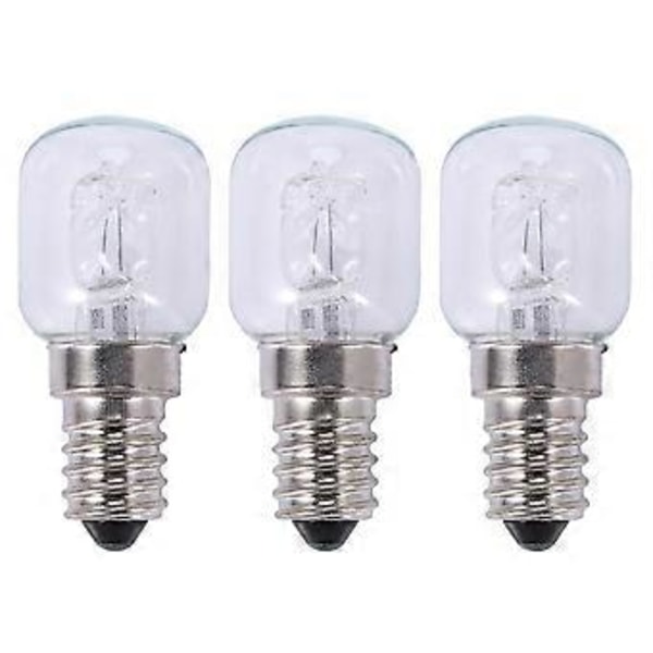 3x E14 Högtemperaturlampa 500 Grader 25w Halogen Bubbla Ugnslampa E14 250v 25w Kvartslampa