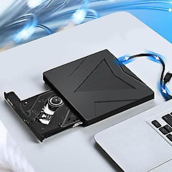 Extern USB3.0 DVD CD Optisk Enhet Brännare Spelare Fack Typ Portabel För PC Laptop