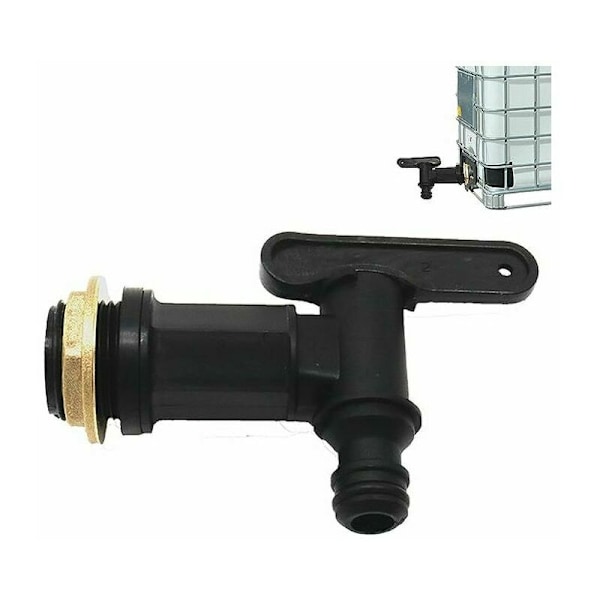 Rainwater Tank Connection Ibc Adapter With Ibc Faucet Tank Adapter Ibc Plastic Tank Adapter Ibc Faucet Adapter For Rainwater Storage Tank Black.