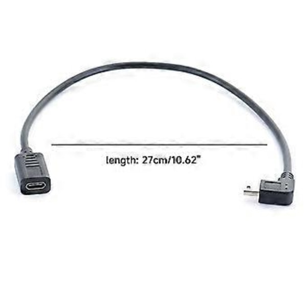 Mini USB Kabel Type C Hun til MiniUSB 5P Han Konverter Adapter til MP3-afspillere, Digitale Kameraer
