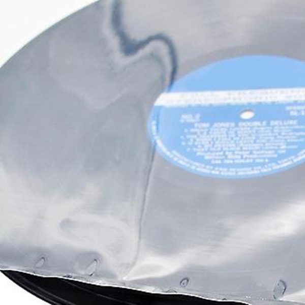 30 flade åbne poser 6,7 mil vinylplade ydre ærmer til 12 tommer dobbelt / Ga
