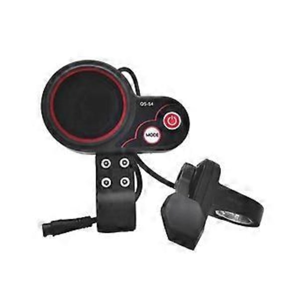 Qs-s4 72v Tumgasreglage LCD Display Mätare+switch Knapp Kit Endast För Zero 11x Elscooter 6pi