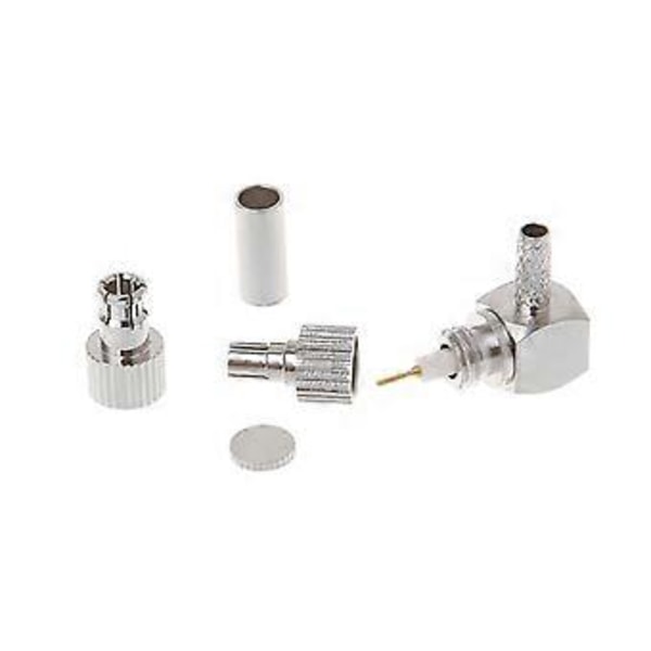 2 in 1 TS9/CRC9 Uroskulmaliitin RF-liitin Koaksiaalisovitin RG174/178/316 -kaapelille