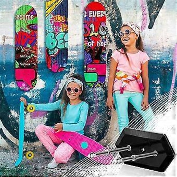 8 Pakning Skateboard Veggfeste med Skrue Flytende Skateboardhenger Skateboardfeste Hengende Skateboardstativ