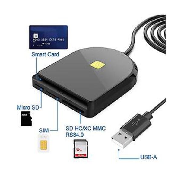 USB -functal Bærbar Convet Skatteangivelse Sim/sd/tf/ic Læser