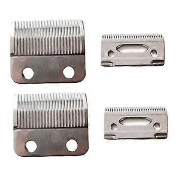 2 Set Professionella Justerbara Klippmaskinsblad Kolstål Hårklippare Ersättningsblad för 8148 Magic Clipper