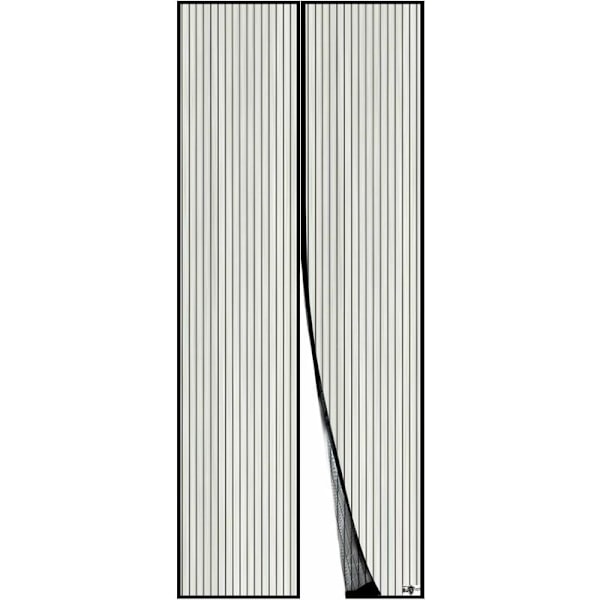 Magnetisk fluenet, dør insektnet, 70 x 200 cm, magnetgardinet er ideelt til altandøre, kælder- og terrassedøre, nem ad