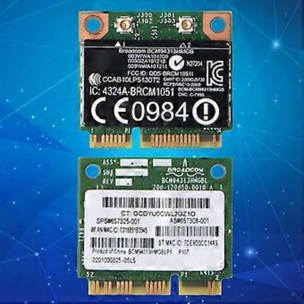 BCM20702 802.11b/g/n WiFi BT 4.0 Trådløst Halvt Mini PCI-E Kort Bluetooth-kompatibelt 4.0 Til HP BCM94313HMGB BCM20702