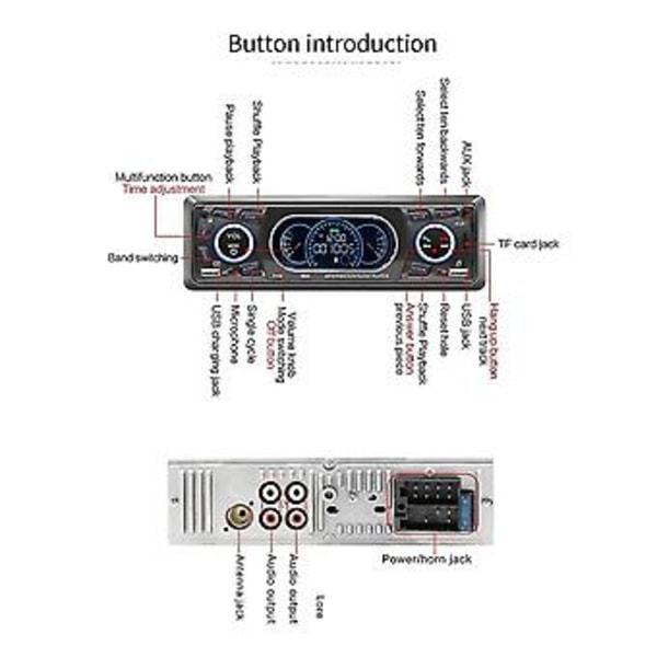 Auton Mp3-soitin Autoradio Hands- Mp3 Autotarvikkeet