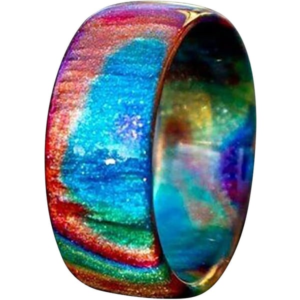 Kvinnors färgglada Full Star Ring, Akryl Resin Ring Färgglada Full Star Finger Ring Gift