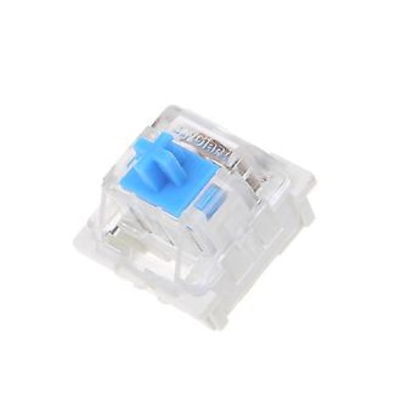 10 stk. 3-pinners mekanisk tastatur blå bryter for Cherry MX tastatur tester kit 60g kraft PCB-montert