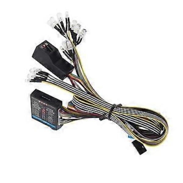 Belysningssystem Kit Simuleringskontroll Ljus Bromsljus RC Bil Ljus Kit för 1/10 1/8 Modell RC Bil Lastbil Uppgraderingsdelar