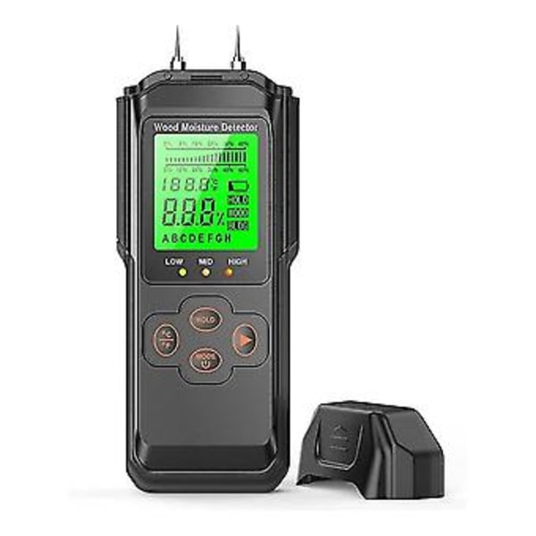 Mt1906 Digital Fuktighetsmåler Tester For Tømmer Trebearbeiding Ved