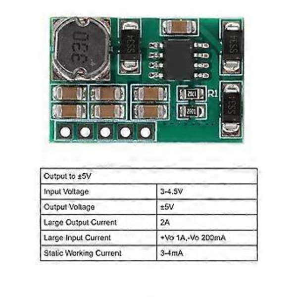 DCDC Jännitteenkorotusmoduuli ADC DAC LCD Virtalähteelle Ilman Juottamista Operaatiovahvistin (5V:iin)