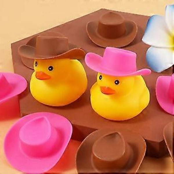30 stk. Mini Cowboyhat, Mini Hestesko Plastik Western Party Hatte til Fødselsdag Heste Party Dekoration Forsyninger