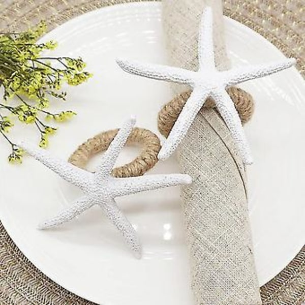 Serviettringer Sett med 8, Faux Sea Serviettring H For Bryllup,