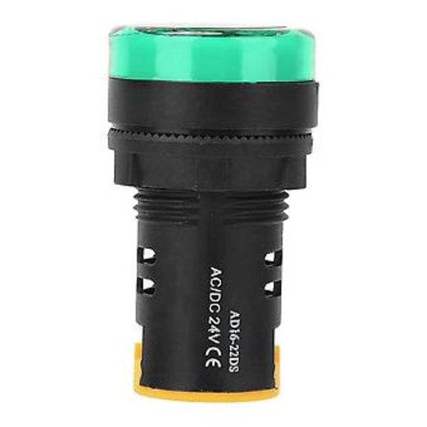10 stk. BERM LED Strømindikator Lys Halvleder Energibesparende Lampe φ22mm 24V AD16-22d S (Grøn)