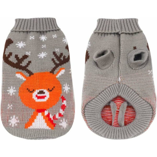 Hund Vinter Sweater Frakke（Grå，XXL）-Fei Yu