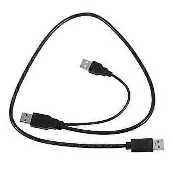 USB 2.0 Type A til Dobbel USB A Y-Splitter Kabelledning