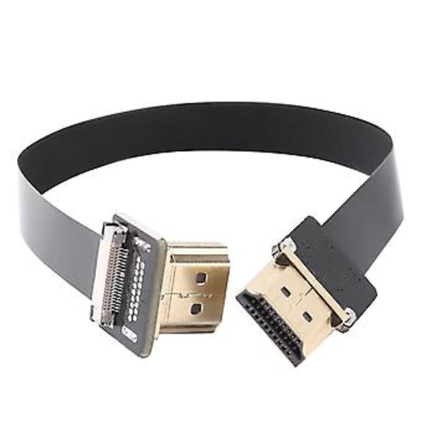 Fpv Uros Ylös Kulmattu 90 asteen Uros Hdtv Fpc Litteä Kaapeli Fpv Hdtv Multikopteri Ilmakuvaukseen 20cm