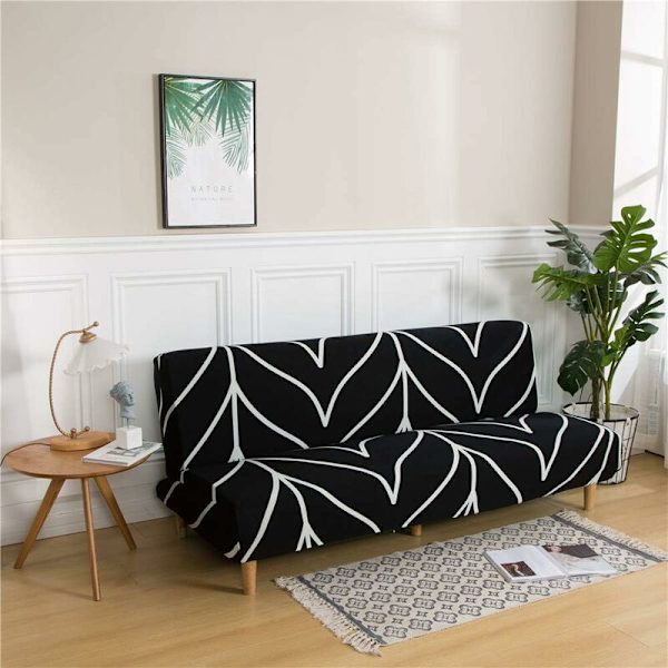 3-sits stretch Clic Clac sofföverdrag, sofföverdrag för hopfällbar Clic Clac-bänk utan armstöd 180-210cm (L, Färg E) HIASDFLS