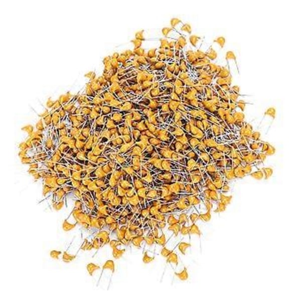1000 kpl Keraaminen kondensaattori InLine Monoliittinen 0,1UF Pin Pitch 5,08MM DC50V Poikkeama 10%