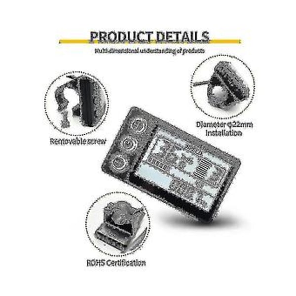 24v 36v 48v 60v Vattentät LCD-display S866 Kontrollerpanel Instrumentbräda Elcykeldisplay För El