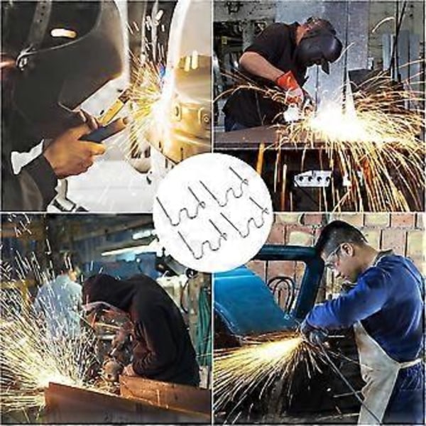 2000 STK Plast Svejsning Varme Klammer 0.8mm 0.6mm Plast Svejser Klammer Bølgeform Reparationssæt til Plast Svejsemaskine