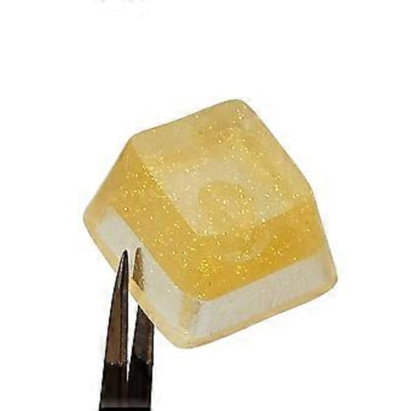 Tilpassede Resin Keycaps OEM R4 Profil med Bakgrunnsbelysning for Mekanisk Tastatur Gjennomsiktig Gul for Key Cap Personlig Ke