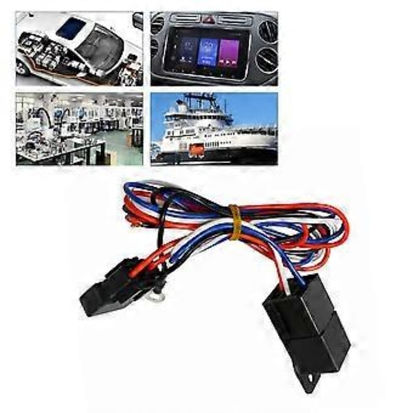 3/8 tum Elektrisk kylfläkt Kabelhärva Kit 185 På 175 Av Vattentätt Relä Temperaturbrytare Sensor 12V 40A