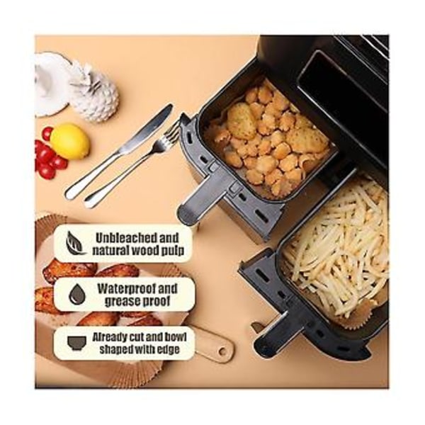 Rektangulära Insatser för Dubbla Korgar, Bakplåtspapper, Non-stick Bakplåtspapper
