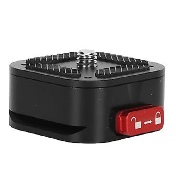 Mini Snabbkopplingsplatta 1/4 Skruvhålhållare Kamera Snabbkopplingsplatta för Kameramonitorer Stativ Mikrofoner