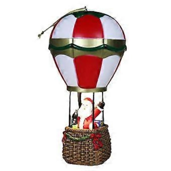 Lysande Julgransprydnader Harts Husdekoration Tomte Varmluftsballong Miniatyr Juldekoration A