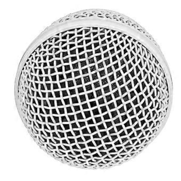 Mikrofon Gitter Ersättning Mesh Mikrofon Gitter Huvud för SM58S SM58LC BETA58 BETA58A SA M30 SV100 UT2 PGX24 SLX4 Vit