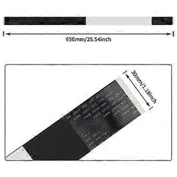 3D-skrivertilbehør for Sidewinder X1 SW-X1 30-pinners 650 mm FPC-kabeladapterkort Koblingskontakt