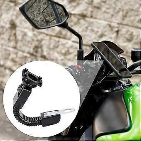 Qx Motorsykkel Elektrisk Kjøretøy Bakspeil Mobiltelefonholder Bunnsete Tilbehør Aluminium Bar Universal Rotasjon 360 Grader