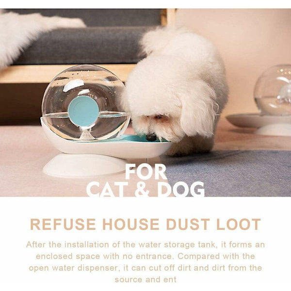 Automatisk vattenfontän för katt och hund, 2,8 l, 1