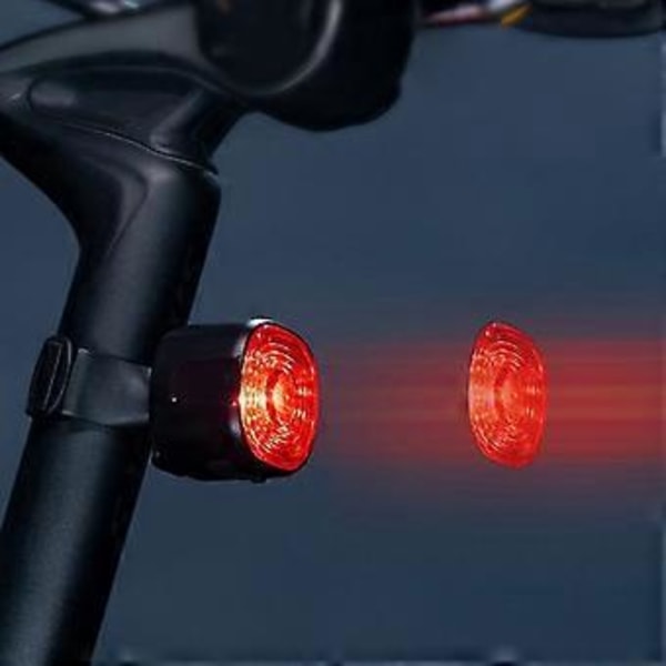 Intelligent Cykel Baglygte LED Advarselslygte Sensor Cykel Baglys