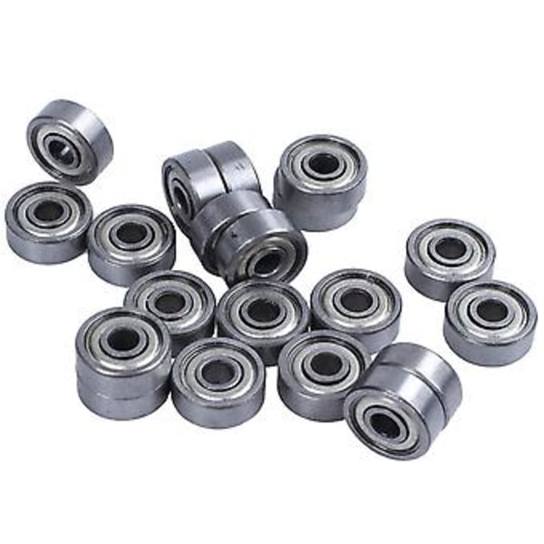 20 st 624zz 4mm X 13mm X 5mm Stål Ed Radial Kullager Djup Spår Kullager