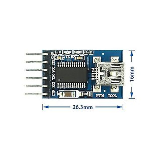 FT232RL USB 3.3V 5.5V till TTL Seriell Adapter Modul